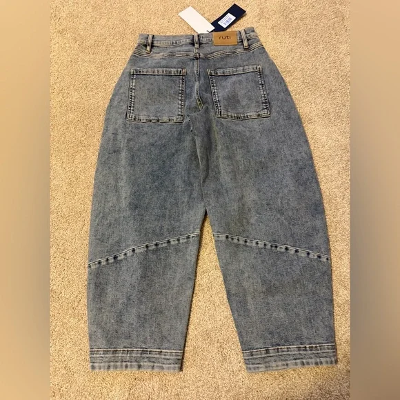 Ruti THE PETITE SLOUCHY JEANS 2.0 in Vintage Wave 8P NWT - Picture 5 of 5